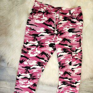 Pink Camo Cargo Pants